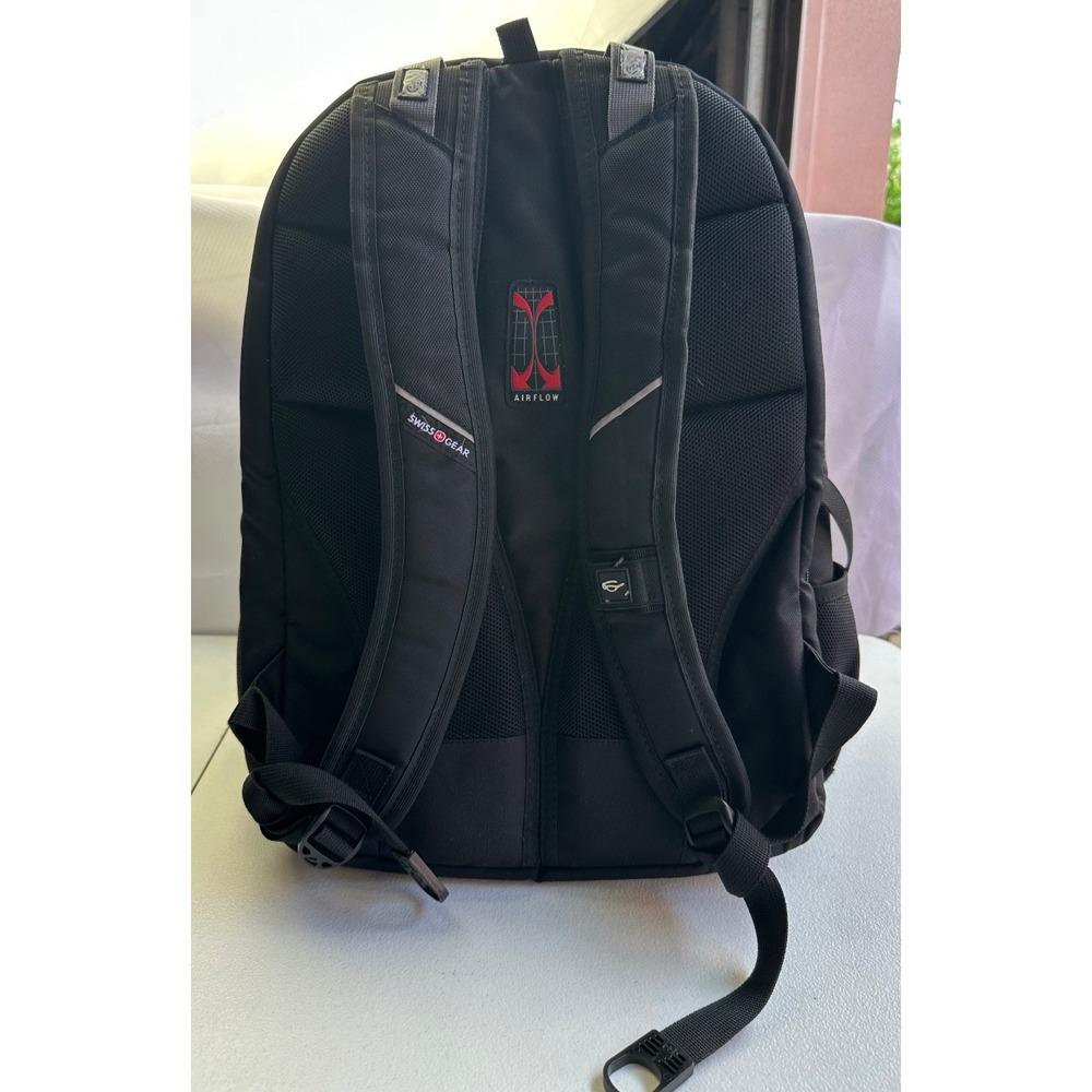 SwissGear 1900 ScanSmart Laptop Backpack Black 19x14x6 Airflow Multi Pockets Zip - Picture 5 of 16